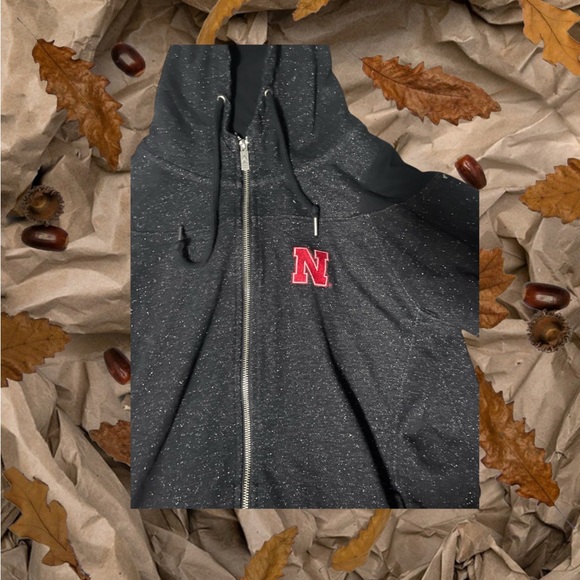 Black Sparkle Zip-Up Hoodie - Picture 2 of 2